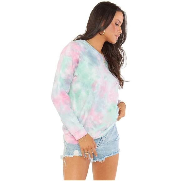 Show Me Your Mumu Scotty Tie Dye Crewneck Sweatshirt Size Medium